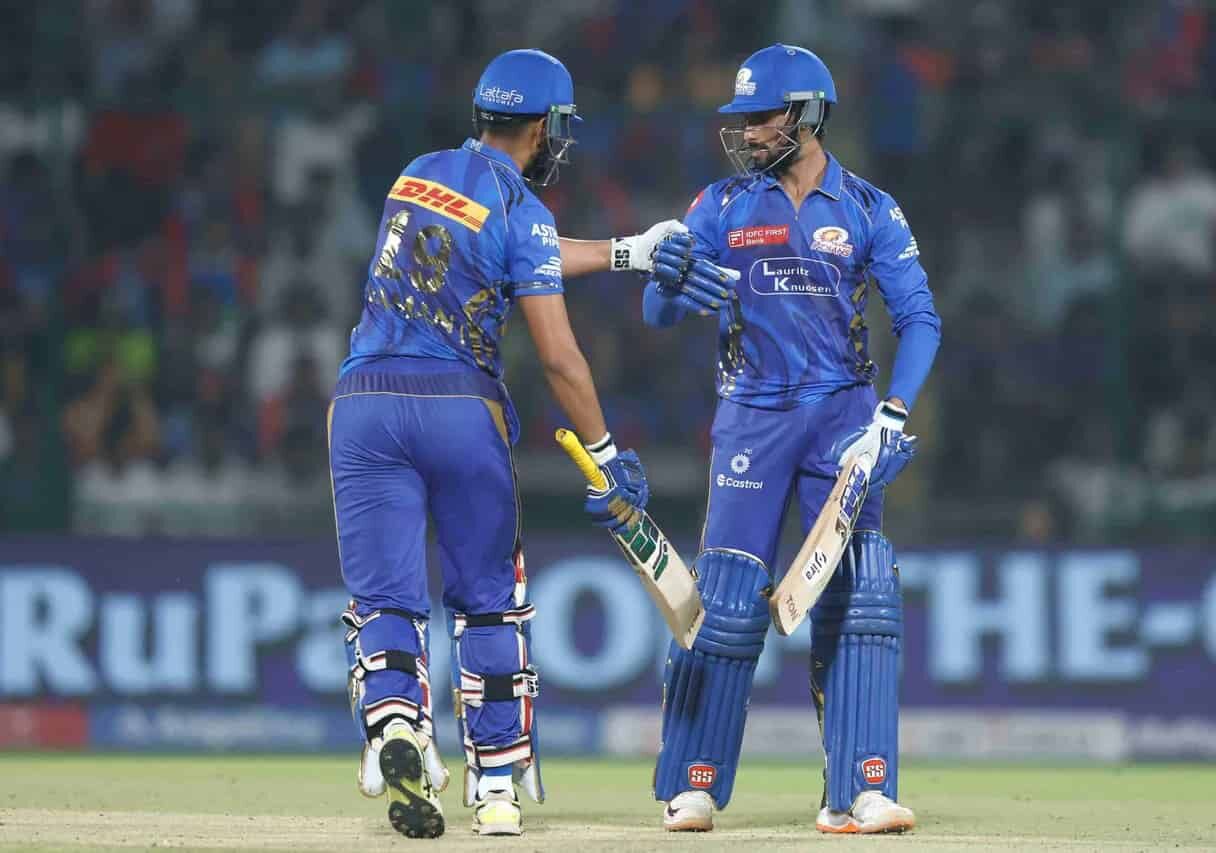 MI vs DC: Mumbai Indians Hold Nerve in Thriller, Beat Delhi Capitals by 12 Runs MI Batting
