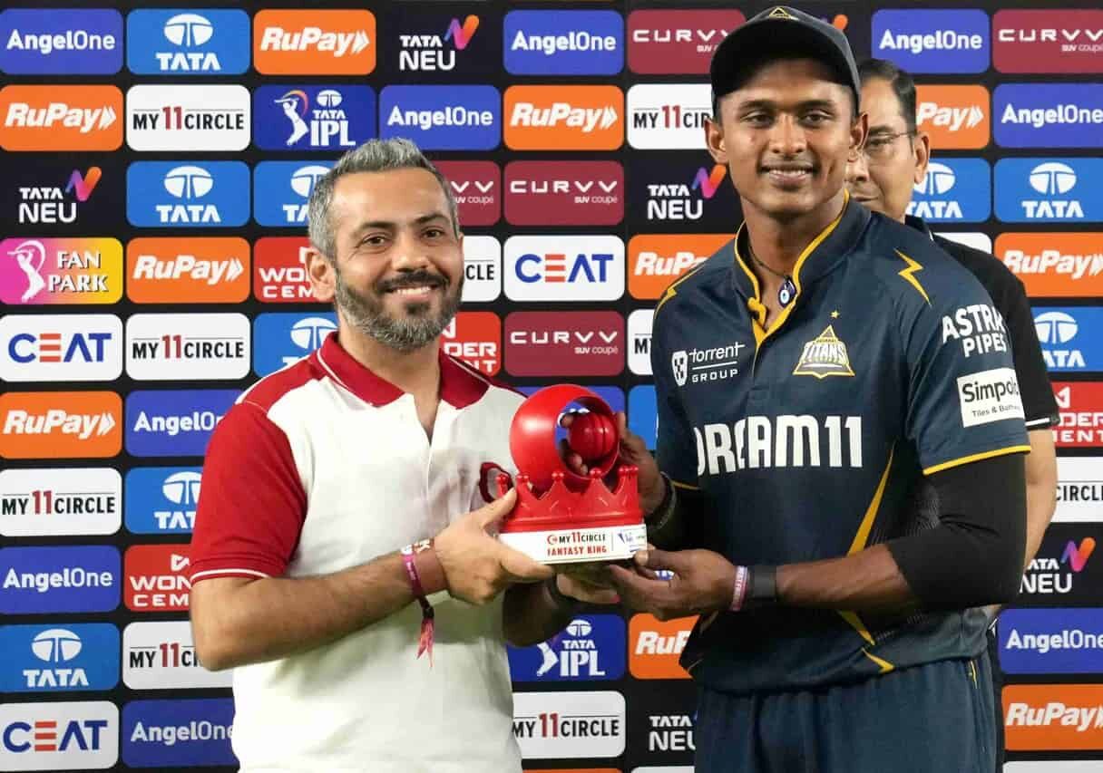 Sai Sudharsan player of the match