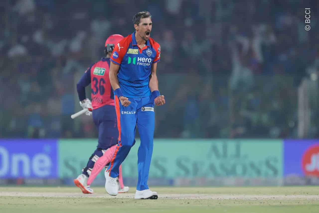 DC vs RR ends in a nail-biting tie as Delhi Capitals clinch Super Over win Mitchell Starc